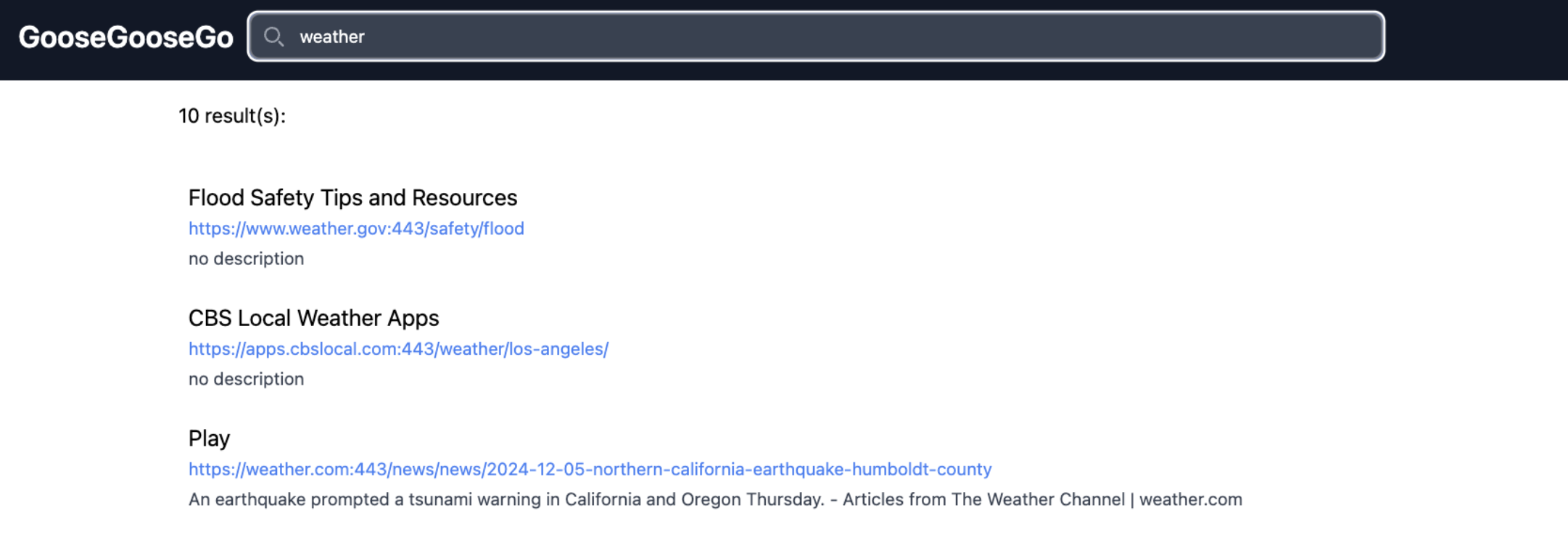 Cloud-based search engine frontend