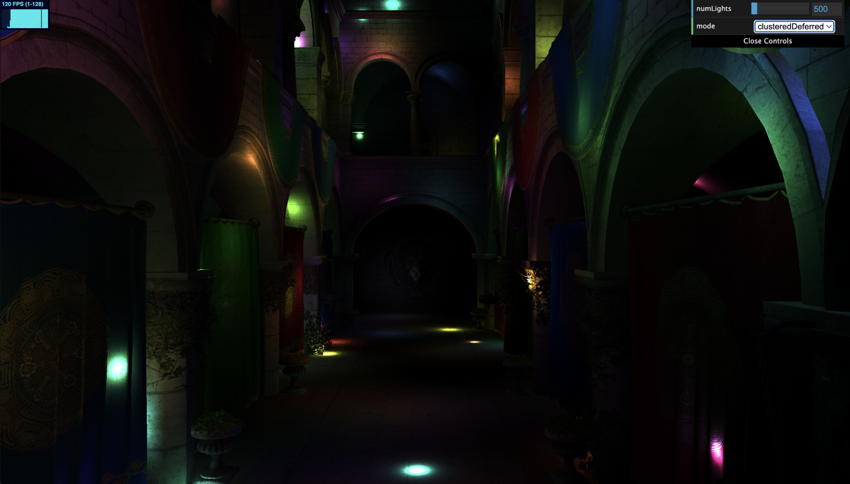 WebGPU Forward+ and Clustered Deferred Sponza